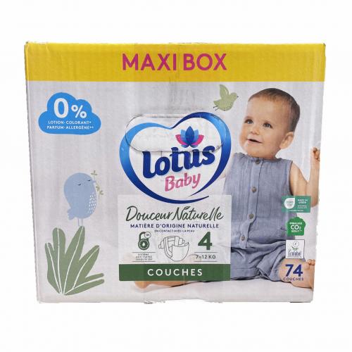 Дитячі підгузники Lotus Baby MAXI BOX 4 (7-12 кг) 74 шт в інтернет супермаркеті PbayMarket!