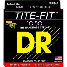 Струни для електрогітари DR MH-10 Tite-Fit Nickel Plated Medium-Heavy Electric Strings 10/50