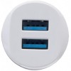 Автомобільний зарядний пристрій inkax CC-12 2USB 2.1A microUSB White (av087-hbr)