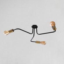 Люстра лофт MSK Electric Maze з бронзовими патронами MSK Electric NL 6060/3 BK+BN