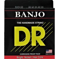 Струни для банджо DR BA5-10 Banjo Nickel Plated 5 Strings 10/23 Струни для банджо DR BA5-10 Banjo Nickel Plated 5 Strings 10/23