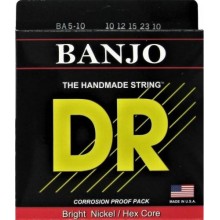 Струни для банджо DR BA5-10 Banjo Nickel Plated 5 Strings 10/23