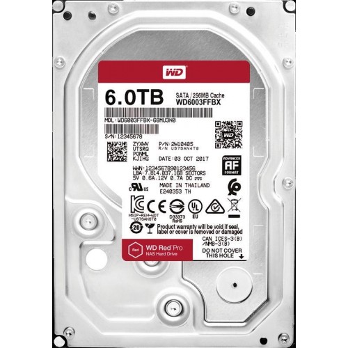Накопичувач HDD SATA 6.0TB WD Red Pro NAS 7200rpm 256MB (WD6003FFBX) в інтернет супермаркеті PbayMarket!