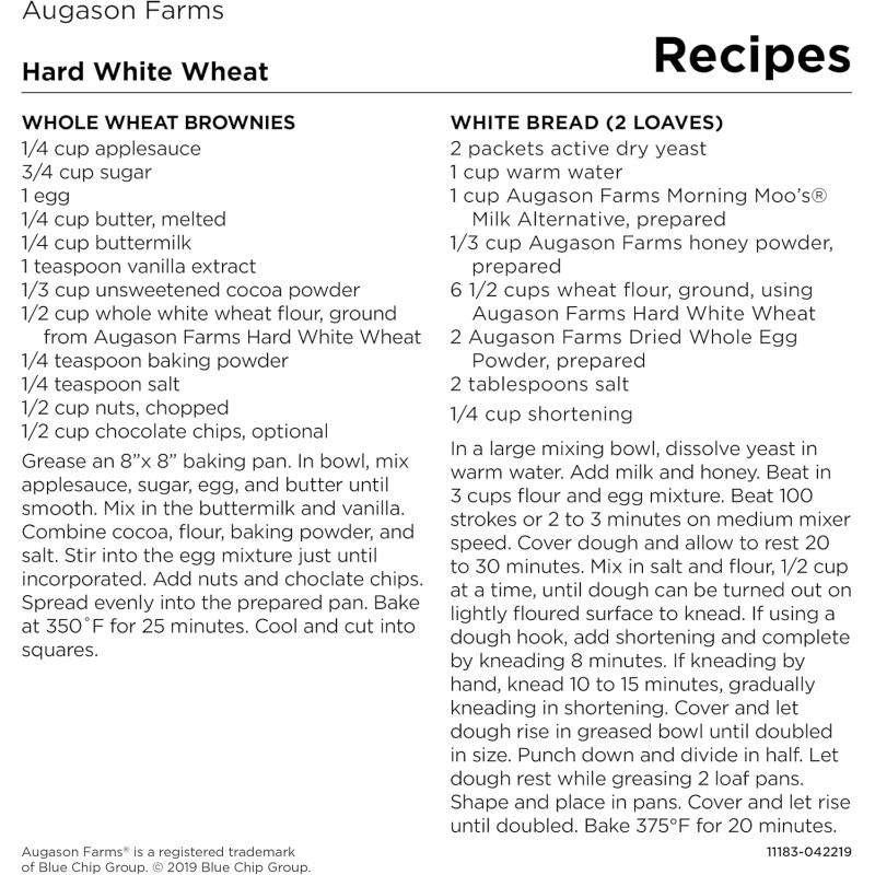 Пшениця твердих сортів з великим терміном придатності до 30 років Augason farms, 236 порцій