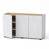 Комод МГ-6 тумба-2 Компаніт Німфея альба + дуб сонома (120х42х70 см) Комод МГ-6 тумба-2 Компаніт Німфея альба + дуб сонома (120х42х70 см)