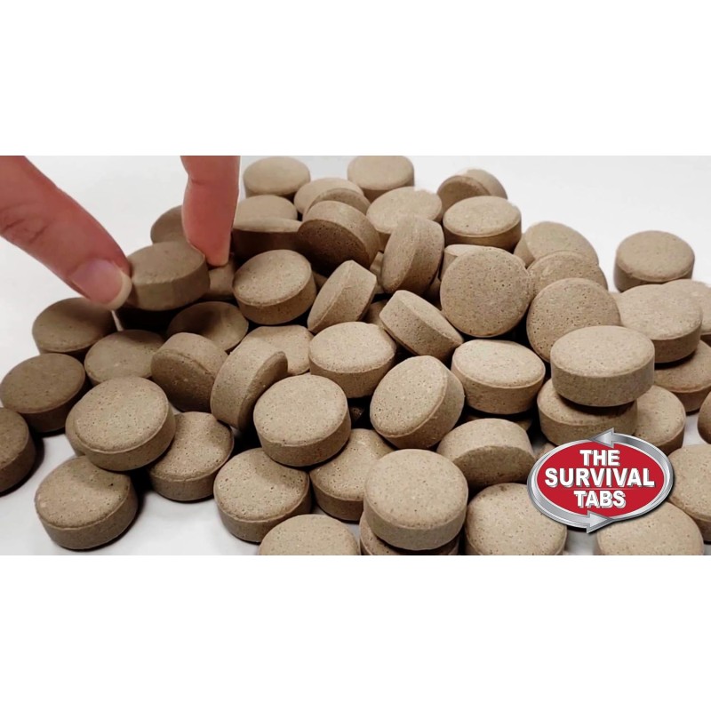 Їжа в таблетках (пігулки їжі) аварійний запас харчування на 15 днів 180 штук Survival Tabs, шоколадні