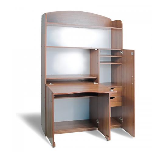 Стіл-Бюро Тиса Мебель Б-4 Горіх лісовий 1940x400x1200 мм Стіл-Бюро Тиса Мебель Б-4 Горіх лісовий 1940x400x1200 мм