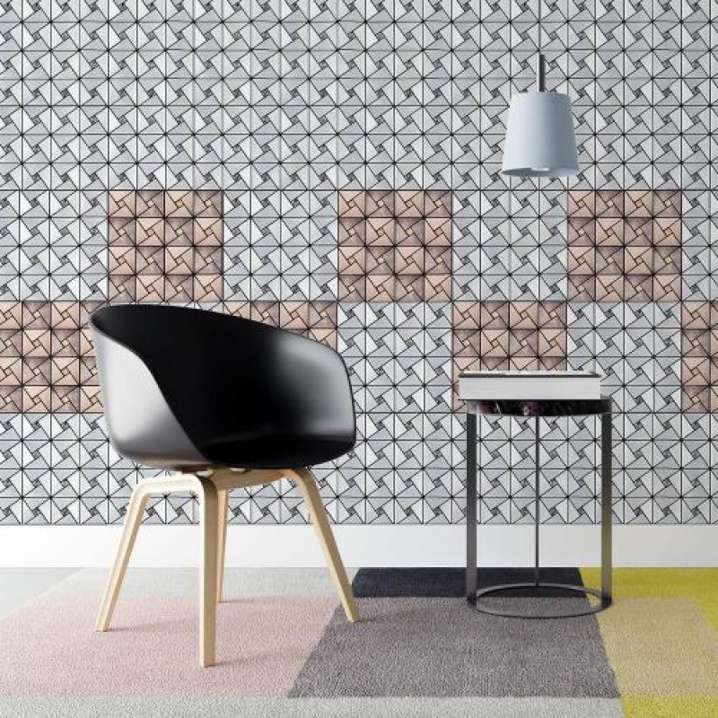 Самоклеюча алюмінієва плитка зі стразами 300х300х3мм (D) SW-00001774 Sticker Wall