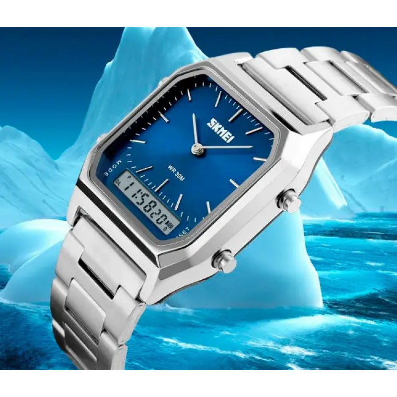 Годинник чоловічий Skmei 1220 Tango Сріблястий