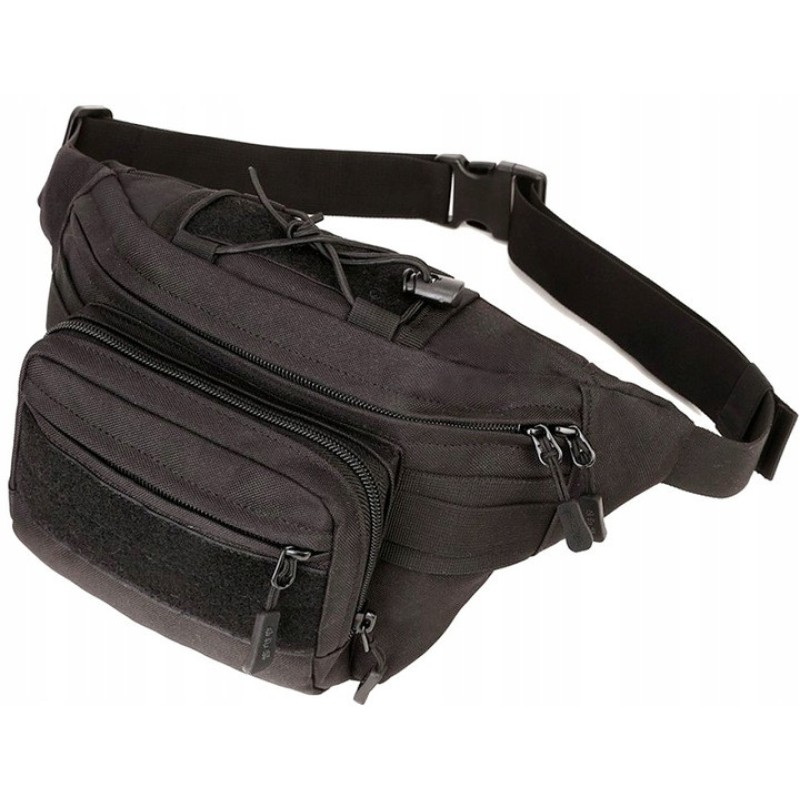 Тактична поясна сумка Edibazzar 17x12 см Чорний (1870554086)