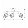 Спот Candellux Dubai 45x18 см Золотистий (93-23490)