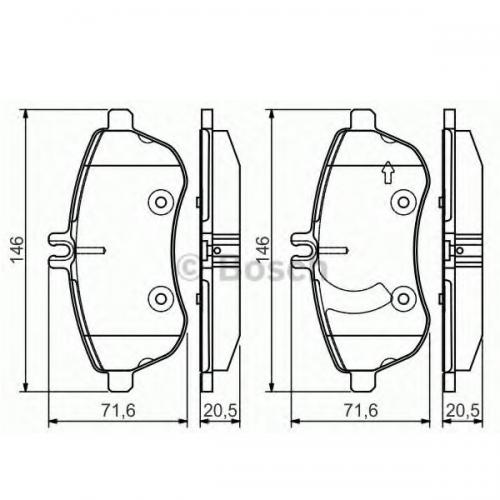 Колодки гальмові Bosch дискові передні MB C-W204/S204E/W212/S212/A207/C207 F PR2 0986495104 в інтернет супермаркеті PbayMarket!