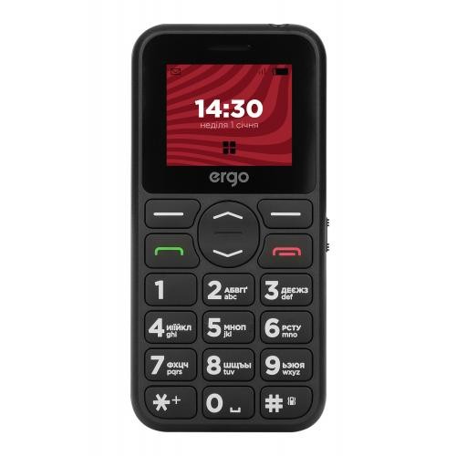 Мобільний телефон ERGO R181 Dual Sim Black (6653747) в інтернет супермаркеті PbayMarket!