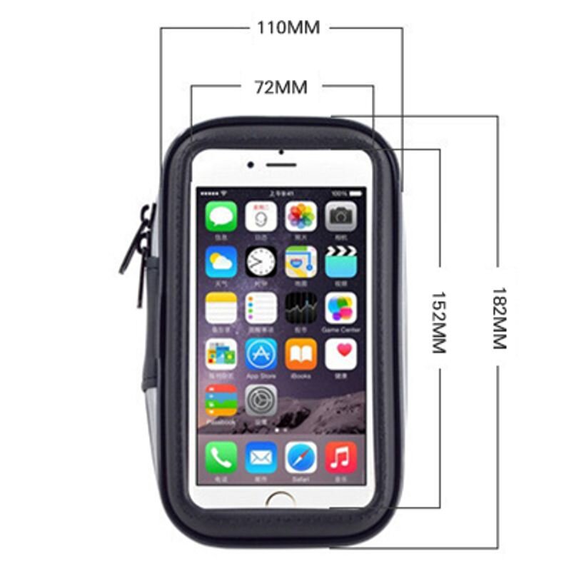 Універсальний тримач для телефону на велосипед або мотоцикл Leory у вигляді чохла, розмір XL, для діагоналі 6.3 