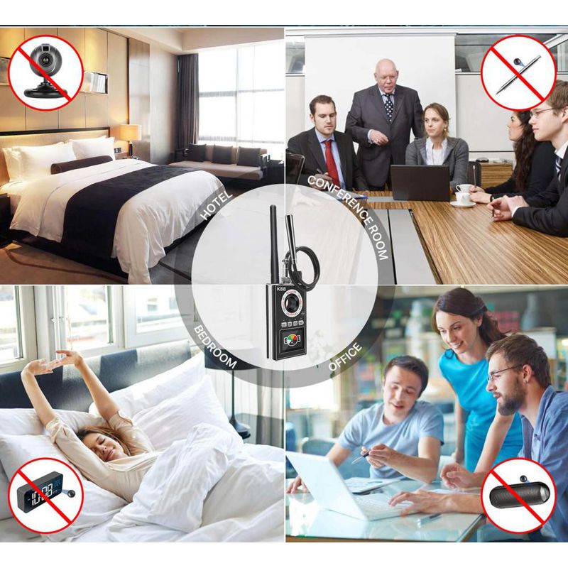 Детектор жучків і прихованих камер, антижучок, індикатор прослушки EVKVO K-88 з функцією пошуку магнітів