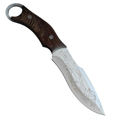Ніж туристичний Gorillas BBQ 1-2460 24.5 см Коричневий (KN1064) Ніж туристичний Gorillas BBQ 1-2460 24.5 см Коричневий (KN1064)
