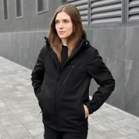 Жіноча тактична куртка Pobedov Matrix 349081 M Чорний (00000006029)