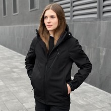 Жіноча тактична куртка Pobedov Matrix 349081 M Чорний (00000006029)