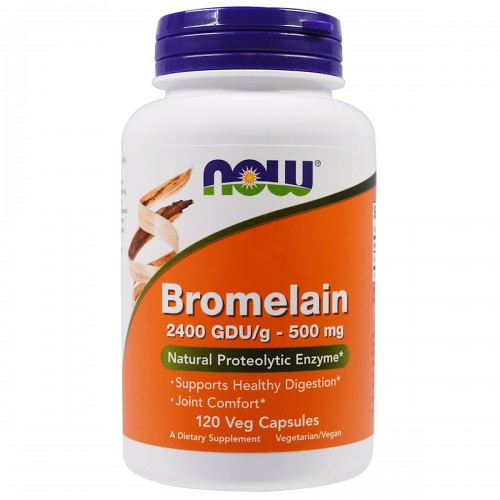 Бромелайн 500 мг Now Foods Bromelain 120 капсул (NF2947)