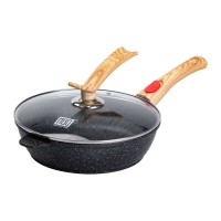 Сковорода універсальна алюмінієва зі знімною ручкою MGC 26 см Чорний (HP-4-464B)