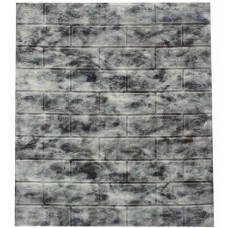 Самоклеюча декоративна 3D панель Loft Expert 109-5 Чорний природний мармур 700x770x5 мм