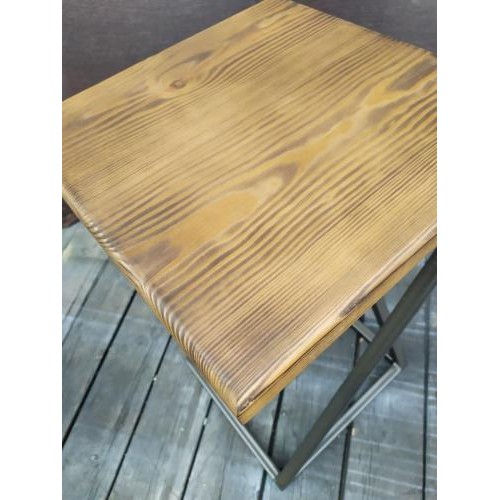 Табурет з металу GoodsMetal у стилі лофт 450х300х300  Табурет з металу GoodsMetal у стилі лофт 450х300х300