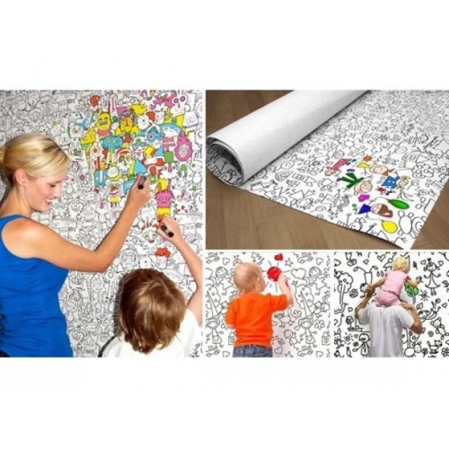 Шпалери - розмальовки Pasportu Чудики 60х100см 201-19812637 Шпалери - розмальовки Pasportu Чудики 60х100см 201-19812637