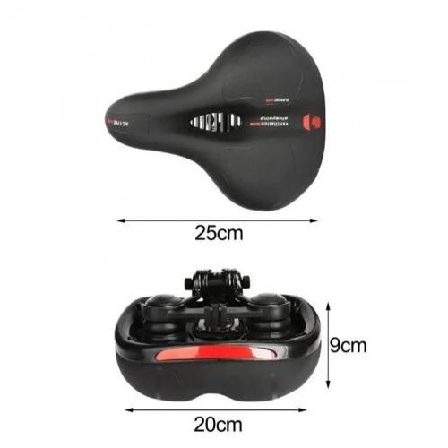 Сідло велосипедне ByBike 25х20 см Чорний (H051314)