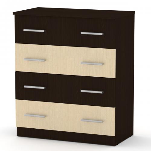 Комод Компаніт 4Б Венге комбі (72х39х85 см) Комод Компаніт 4Б Венге комбі (72х39х85 см)