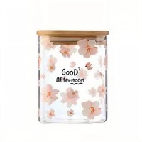 Банку для сипучих продуктів YIWU Sakura 900 мл Різнокольоровий (HP-34-24)