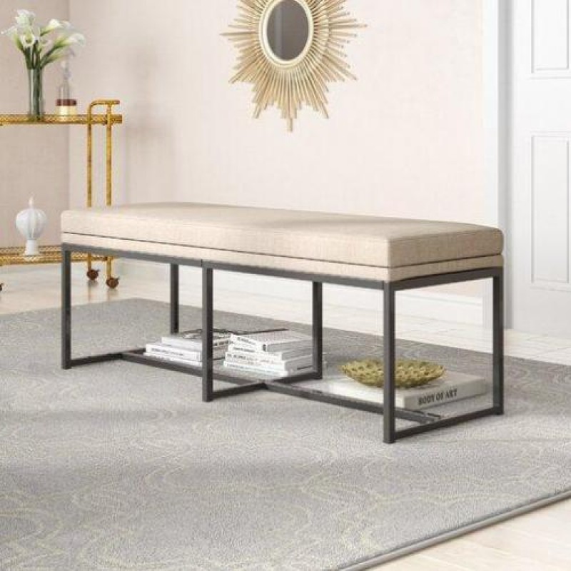 Обідня лава-пуф у стилі Loft NS-1092 580x1400x400 мм Черный