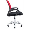 Офісне крісло керівника Richman Спайдер Сітка Чорне + Червоне