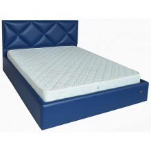 Ліжко Двоспальне Richman Лідс 180 х 200 см Boom 21 З підйомним механізмом та нішою для білизни Синя