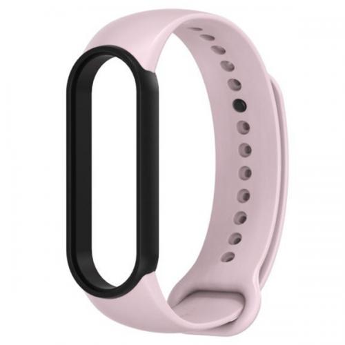 Ремінець MiJobs Double Color для Xiaomi Mi Band 5/6 Pink Black Ремінець MiJobs Double Color для Xiaomi Mi Band 5/6 Pink Black