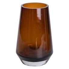 Ваза для квітів скляна Flower Season Botanica 22 см Коричневий (HP-10-26)