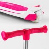 Самокат триколісний із сидінням Best Scooter MAXI PU колеса зі світлом 60 кг Pink and white (102932)
