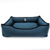 Лежак ліжко для собак та котів EGO Bosyak Рогожка S 65x55 Синій (спальне місце для собак та котів)