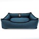 Лежак ліжко для собак та котів EGO Bosyak Рогожка S 65x55 Синій (спальне місце для собак та котів)