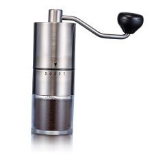 Кавомолка ручна No Brand 5 рівнів помелу Сріблястий (MCG-709)