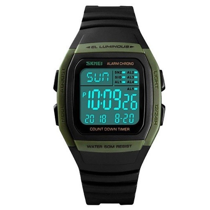 Чоловічий спортивний годинник Skmei 1278 Зелений