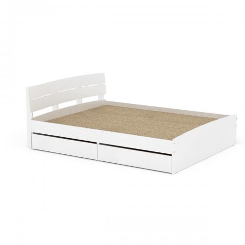 Ліжко Модерн 160 + 2 ящики Компанит білий Ліжко Модерн 160 + 2 ящики Компанит білий