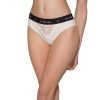 Трусики з широкою гумкою і мереживом Passion PS001 PANTIES ecru, size S в інтернет супермаркеті PbayMarket!