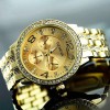 Наручний годинник жіночий Geneva Gold Золотий (195)