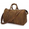 Сумка дорожня Vintage 14050 із вінтажної шкіри Коричнева, Коричневий