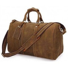 Сумка дорожня Vintage 14050 із вінтажної шкіри Коричнева, Коричневий