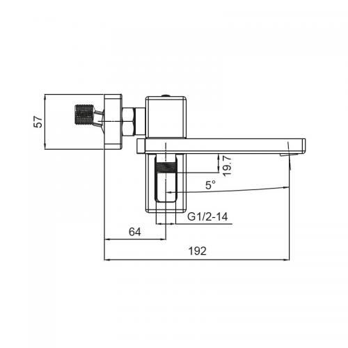 Змішувач для ванни з коротким виливом Koer KB-41009-01 (Колір хром) (KR3502) в інтернет супермаркеті PbayMarket!