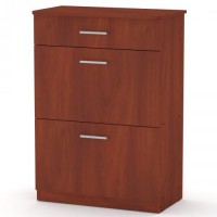 Тумба для взуття Компаніт ТО-3А Яблуня (73х40х102 см) Тумба для взуття Компаніт ТО-3А Яблуня (73х40х102 см)