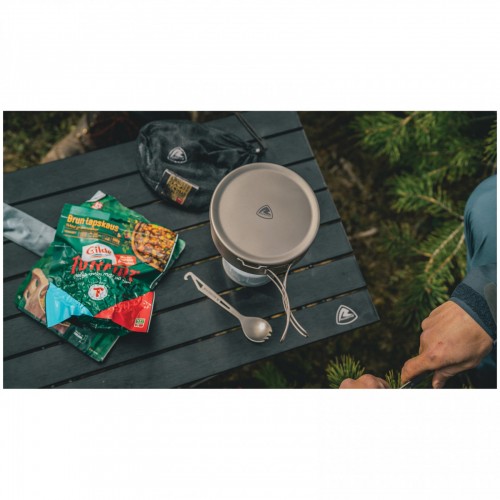 Казанок Robens Ori Titanium Pot with Plate Lid 0,8 л Сірий (1046-690339) Казанок Robens Ori Titanium Pot with Plate Lid 0,8 л Сірий (1046-690339)