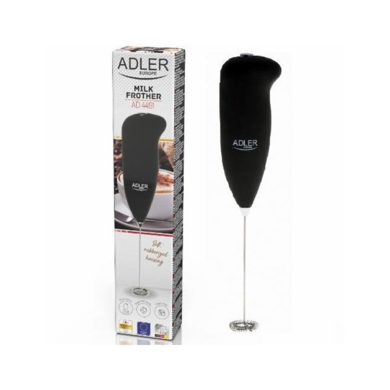 Капучинатор ручний спінювач молока Adler AD 4491 Black
