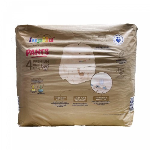Підгузники - трусики Lupilu Pantsy Premium Jumbo Bag 4 Maxi 8-15 кг 39 шт